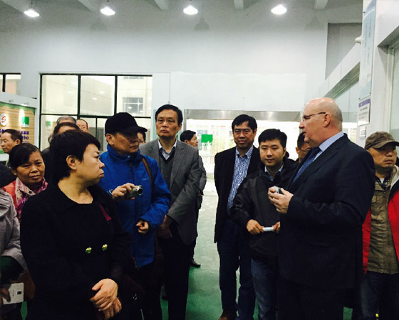 中船系统技工学校等校长团参观了解bbw项目